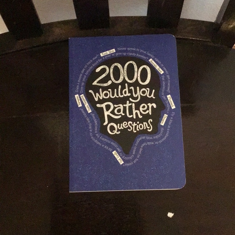 Blue '2000 Would You Rather Questions' Book